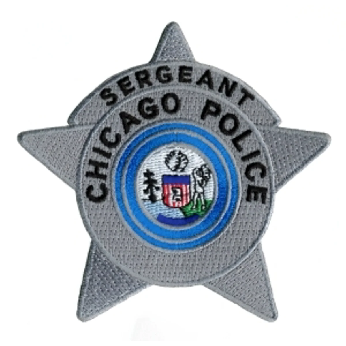 IL Illinois Chicago Police Sergeant Badge Shoulder Patch