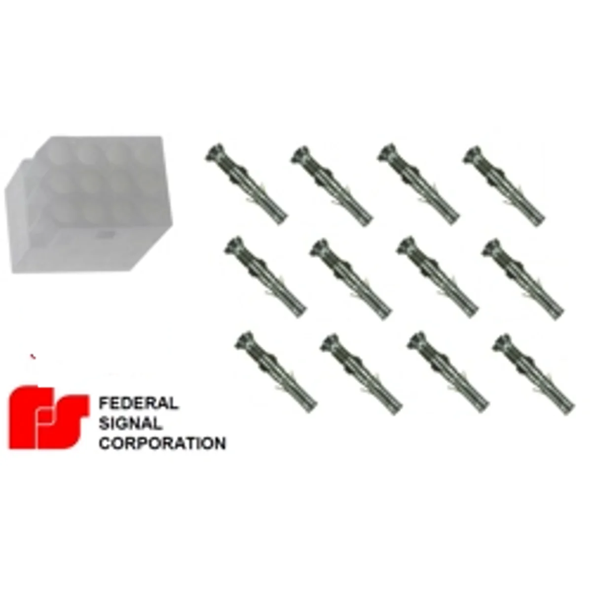 Federal Signal Siren Control Power Harness Plug PA300 12 Pin