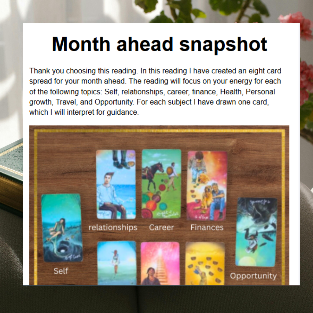 Month ahead snapshot