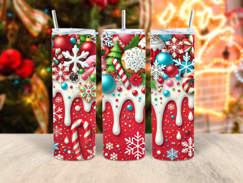 inflated Christmas tumbler