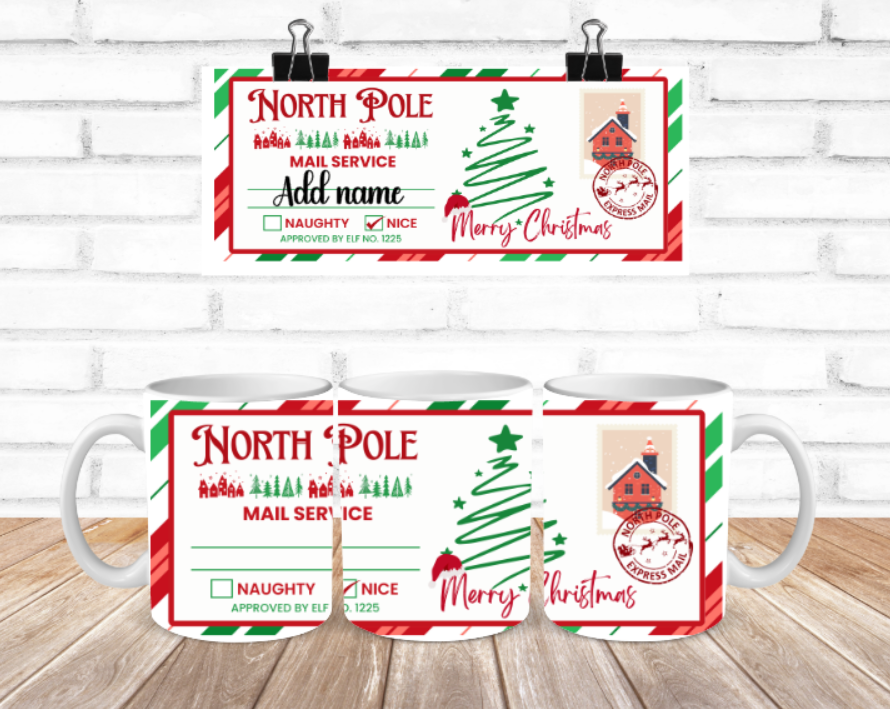 cute nice list christmas mug