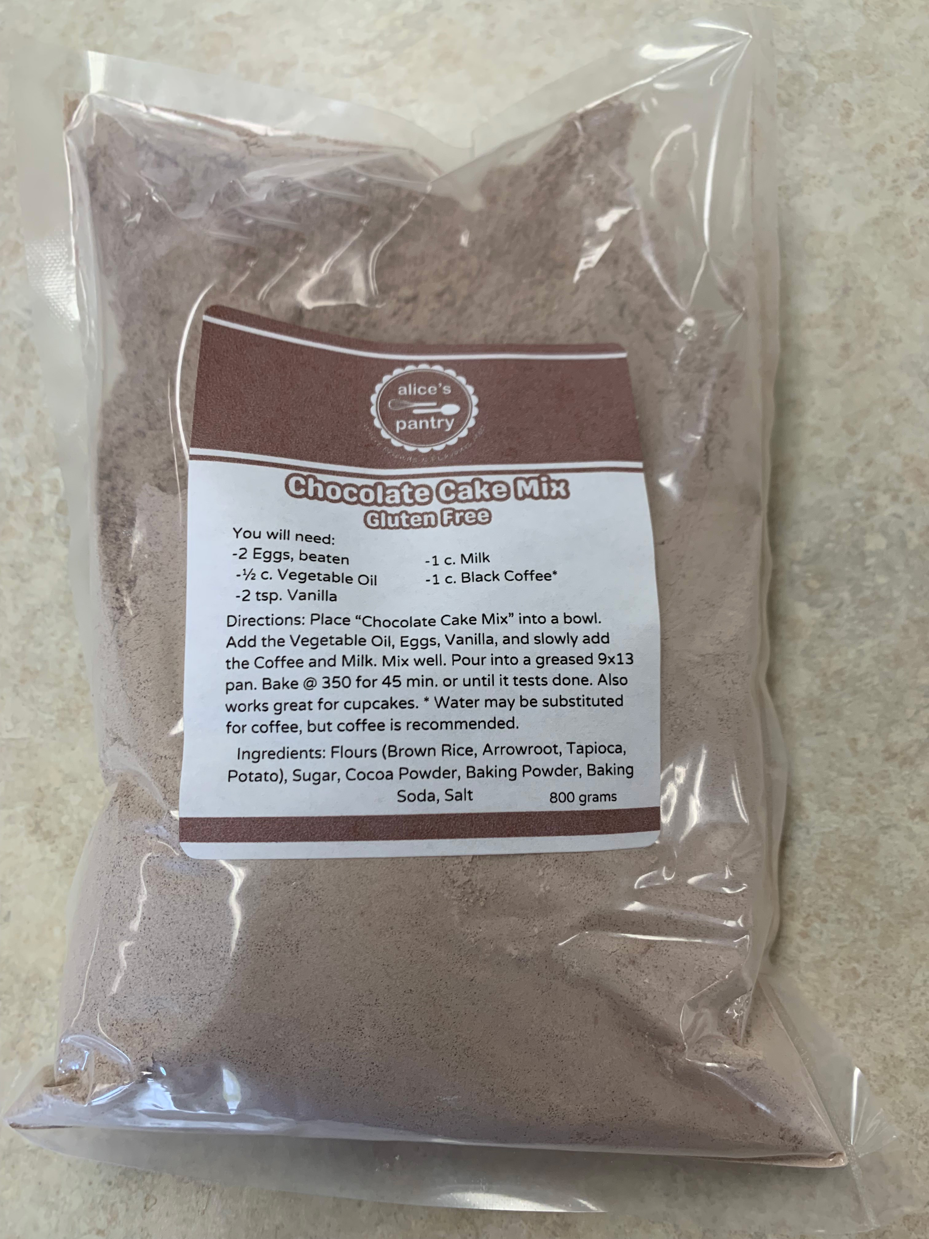 Gluten Free Chocolate Cake Mix