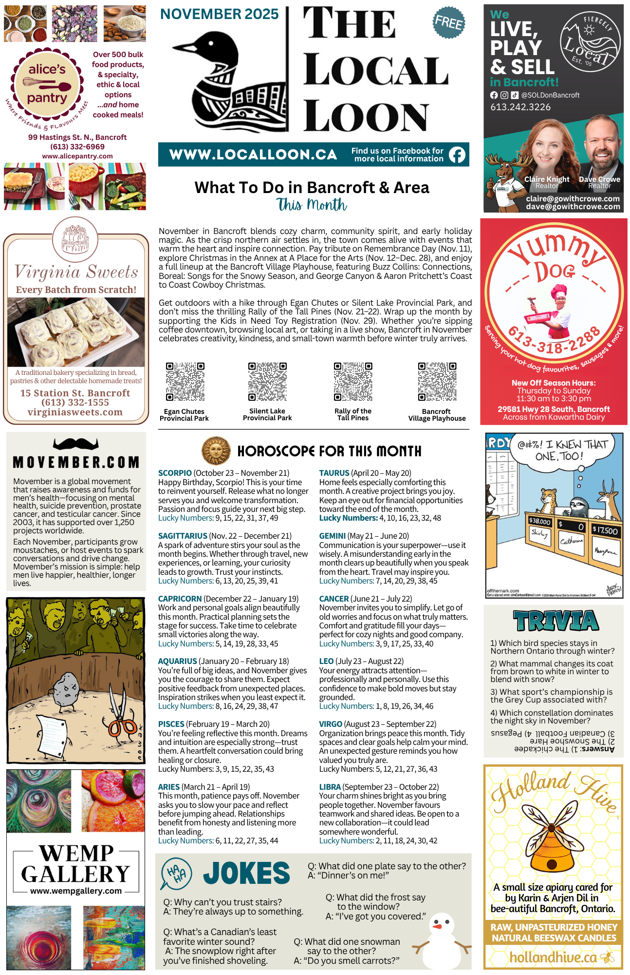 3 unit ad in printed issue