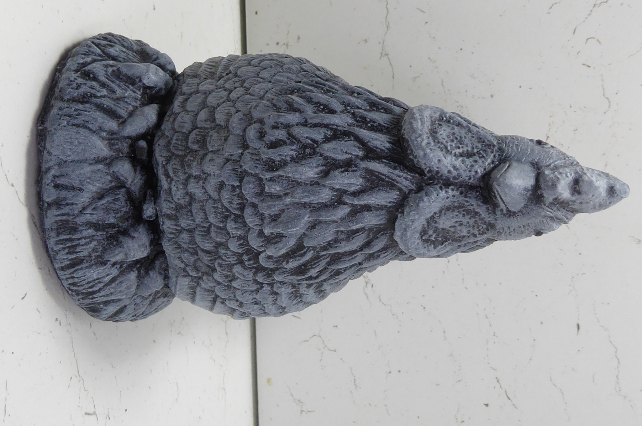 Handcrafted Weathered Effect Cast Stone Chicken Hen Cockerel Garden Ornament 17cm tall