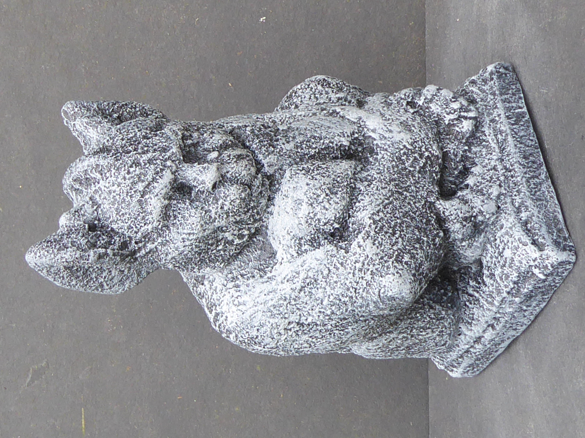 Handcrafted Gargoyle Cast Stone Garden Ornament Aged Effect 27cm tall