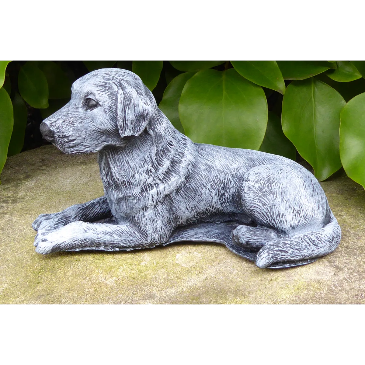 Handcrafted Dalmatian Labrador Dog Cast Stone Garden Ornament Garden Statue 19cm