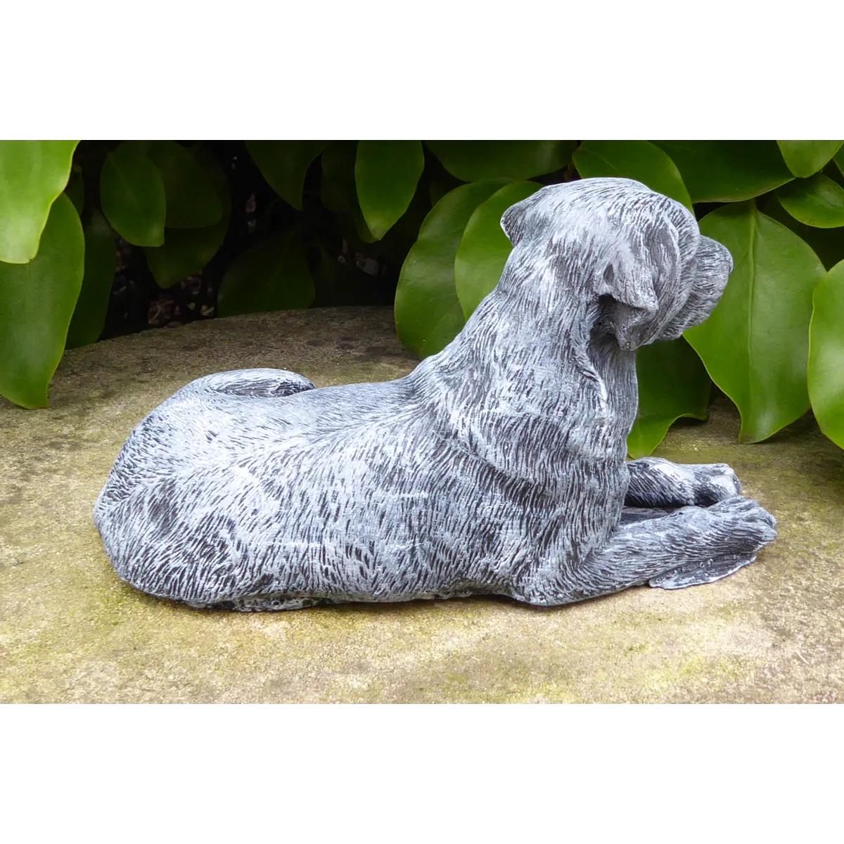 Handcrafted Dalmatian Labrador Dog Cast Stone Garden Ornament Garden Statue 19cm