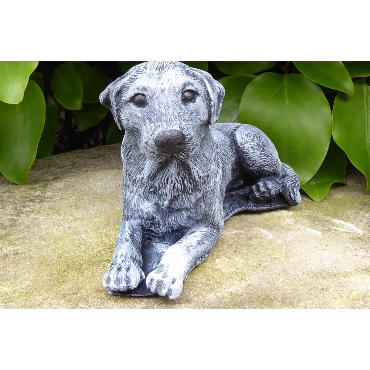 Handcrafted Dalmatian Labrador Dog Cast Stone Garden Ornament Garden Statue 19cm