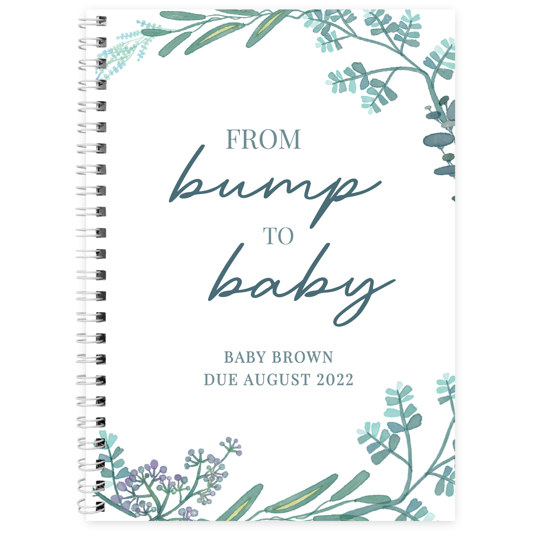 Personalised Pregnancy Journal A5 – From Bump to Baby Memory Book