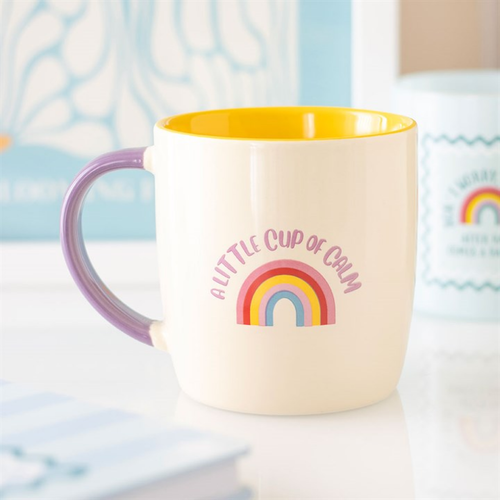 Calm Mug Gift Ceramic Coffee Cup Mindfulness Relaxation