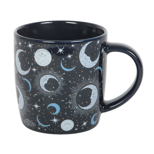 Blue Moon Print Ceramic Mug 500ml