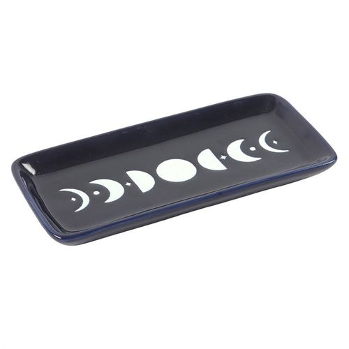 Blue Moon Phase Ceramic Trinket Dish