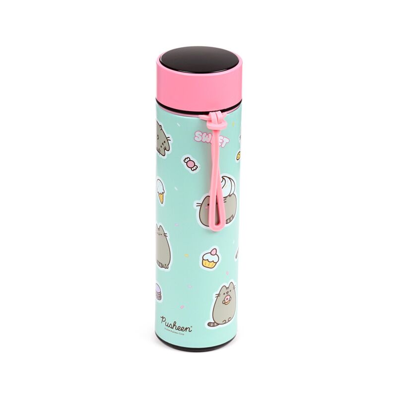 Reusable Insulated Drinks Bottle with Digital Thermometer 450ml – Pusheen the Cat Sweets