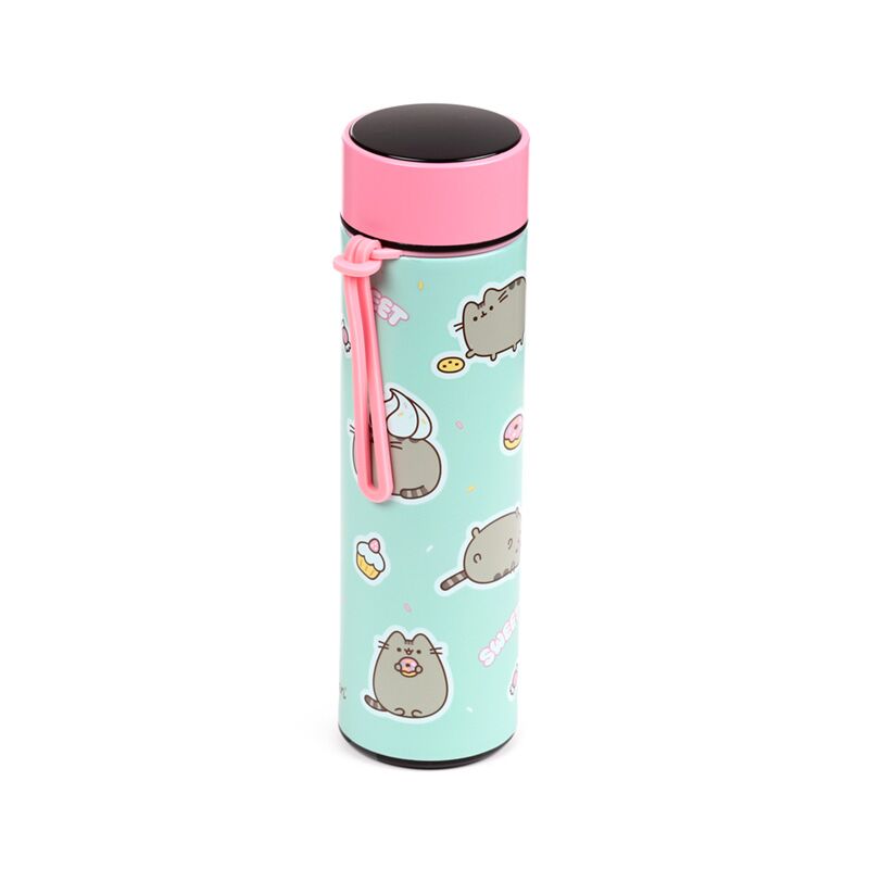 Reusable Insulated Drinks Bottle with Digital Thermometer 450ml – Pusheen the Cat Sweets