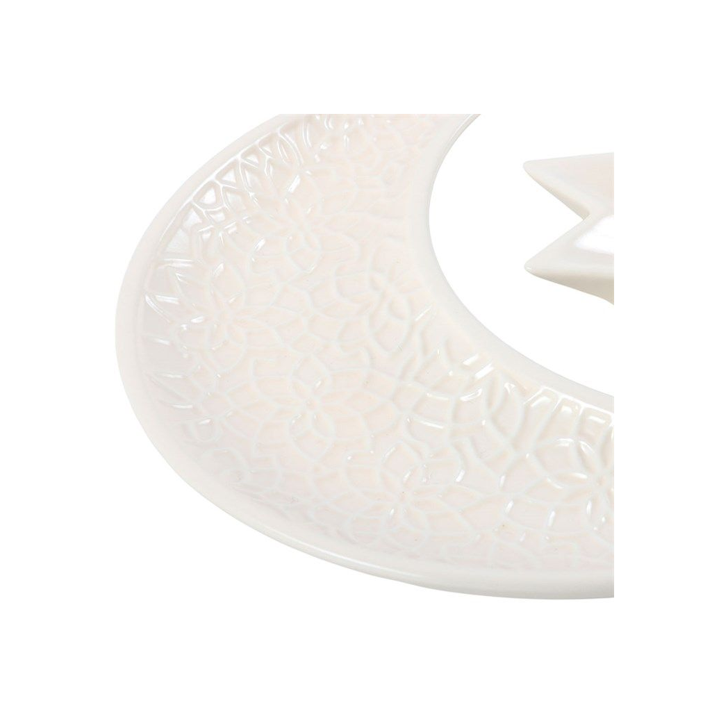 Crescent Moon and Star Ceramic Trinket Dish Set