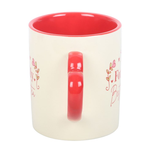 For My Best-Tea Ceramic Mug with Heart Handle 350ml