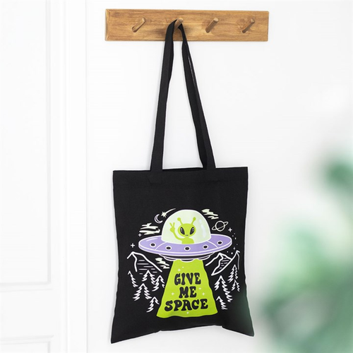 Give Me Space Alien UFO Polycotton Tote Bag