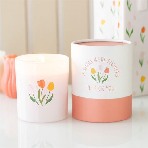 If Mums Were Flowers French Tulip Scented Candle Gift