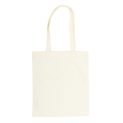Cream Folk Floral Tote Bag – Polycotton Shopper for Everyday Use
