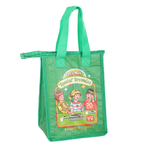 Steven Rhodes "Let's Make Brownies" Insulated Lunch Bag, Retro Baking Design