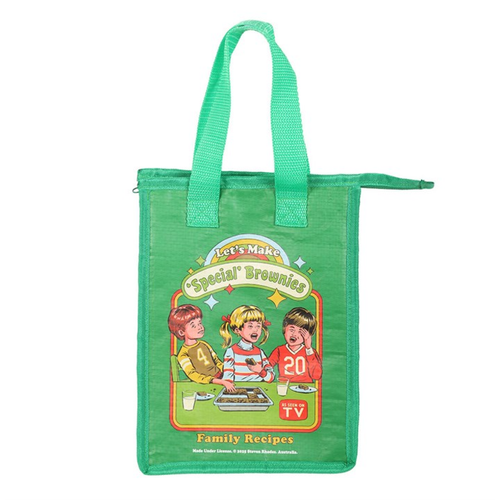 Steven Rhodes "Let's Make Brownies" Insulated Lunch Bag, Retro Baking Design