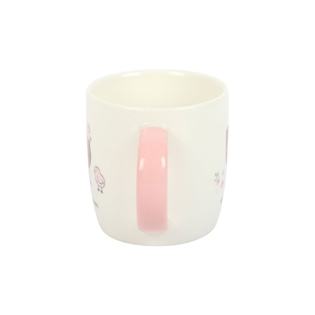 Mother Hen Ceramic Mug with Chick