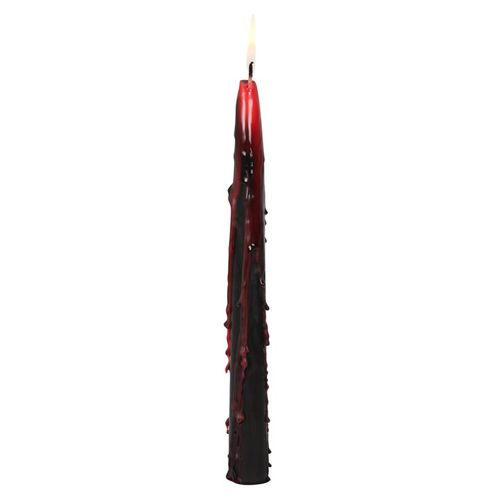 Vampire Tears Candles Set of 4 Black Candles with Red Drip Effect