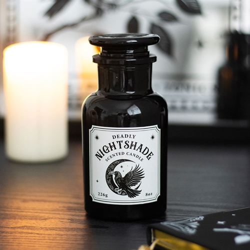 Mystic Raven Apothecary Candle – Deadly Nightshade Scent