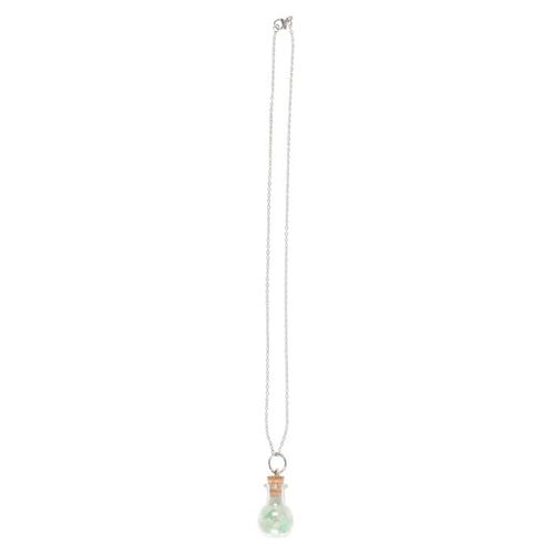 Green Aventurine Crystal Chip Bottle Necklace for Luck Gift