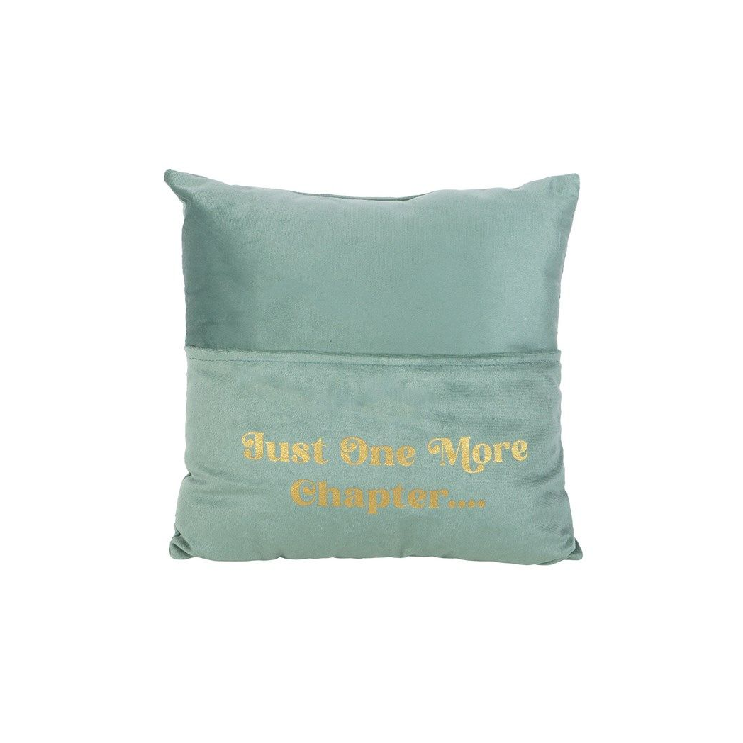 Just One More Chapter Cushion with Pocket – Reading Cushion 35cm
