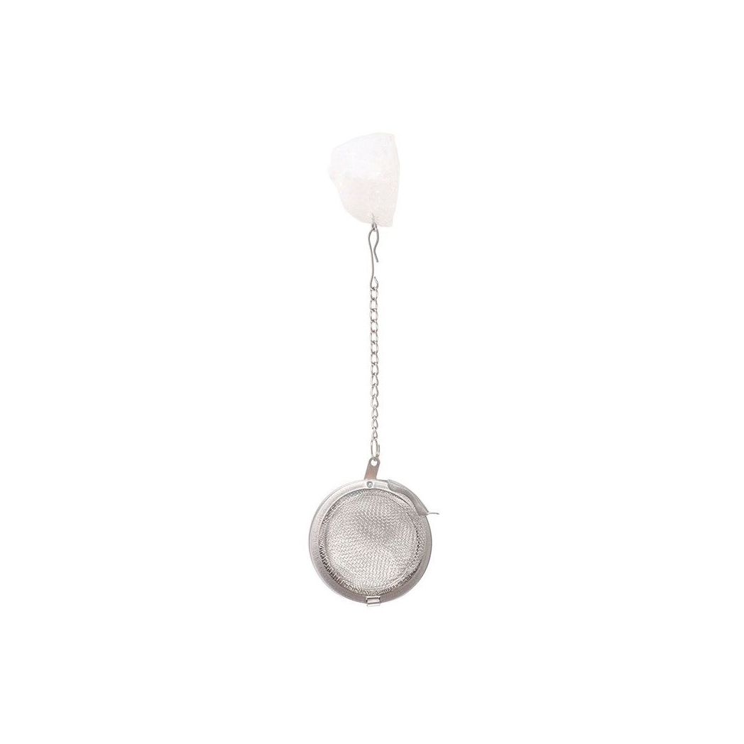 Intuition Double-Walled Glass Mug with Aura Crystal Tea Infuser