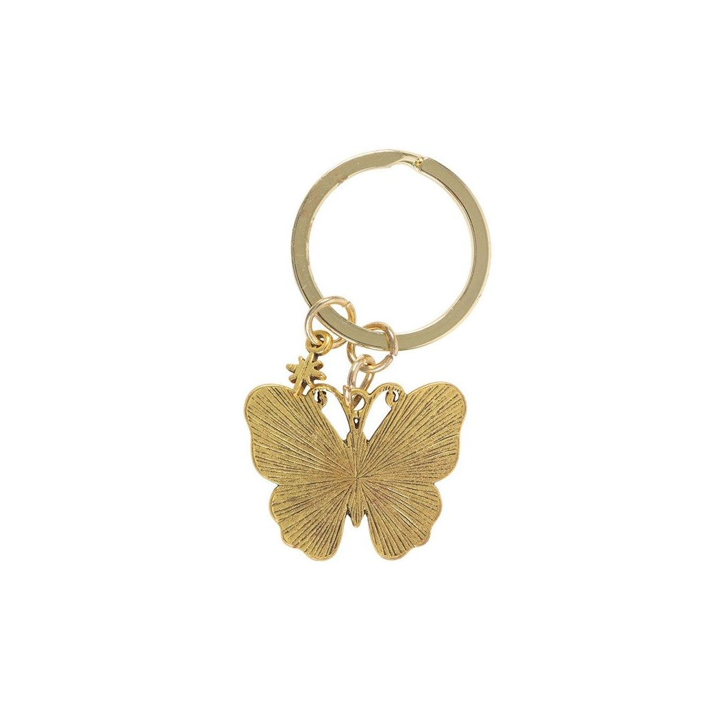 Luna Butterfly Enamel Keyring