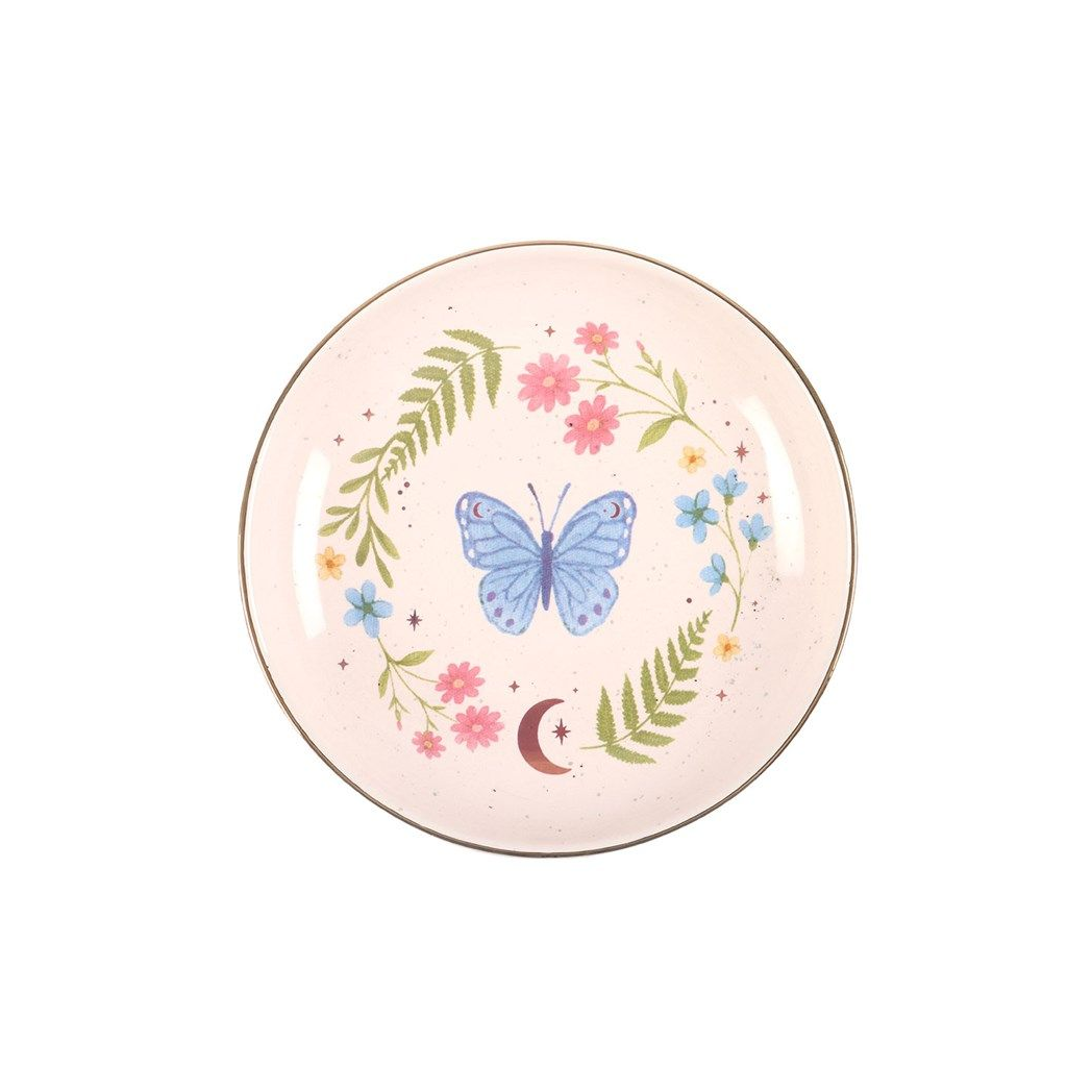 Luna Butterfly Ceramic Trinket Dish