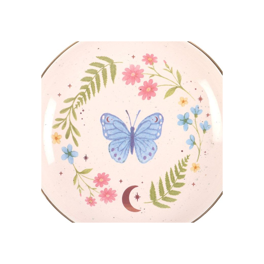 Luna Butterfly Ceramic Trinket Dish