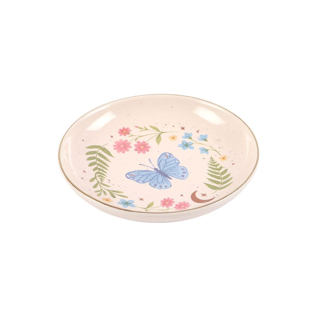 Luna Butterfly Ceramic Trinket Dish
