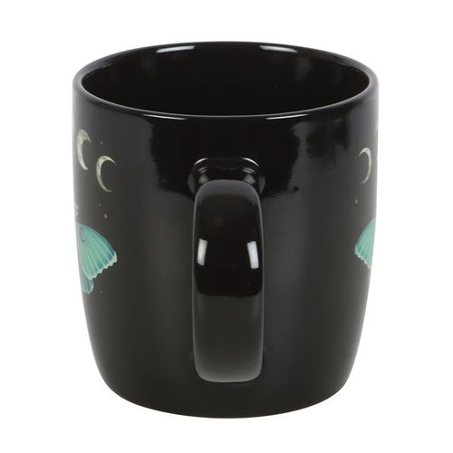 Luna Moth Forest Print Ceramic Mug
