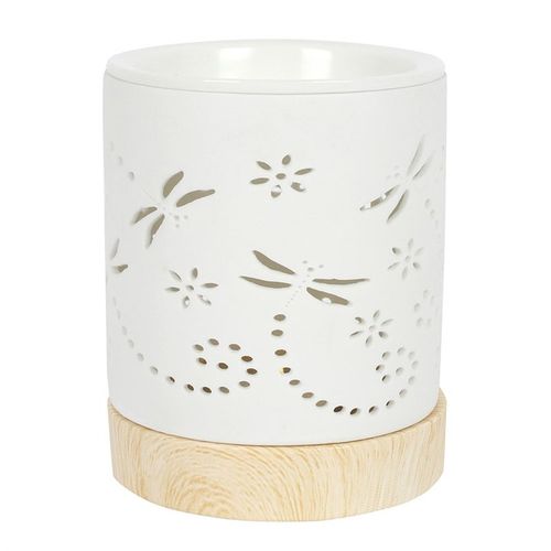 Matte Dragonfly Ceramic Oil Burner and Wax Melt Warmer