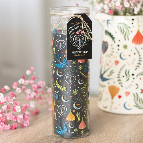 Midnight Bloom French Tulip Scented Tube Candle