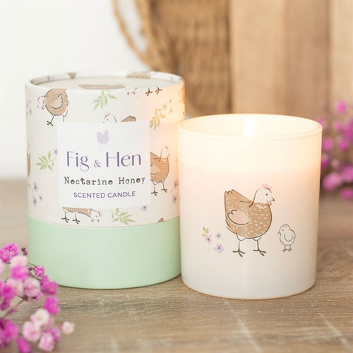 Mother Hen Nectarine Honey Scented Candle