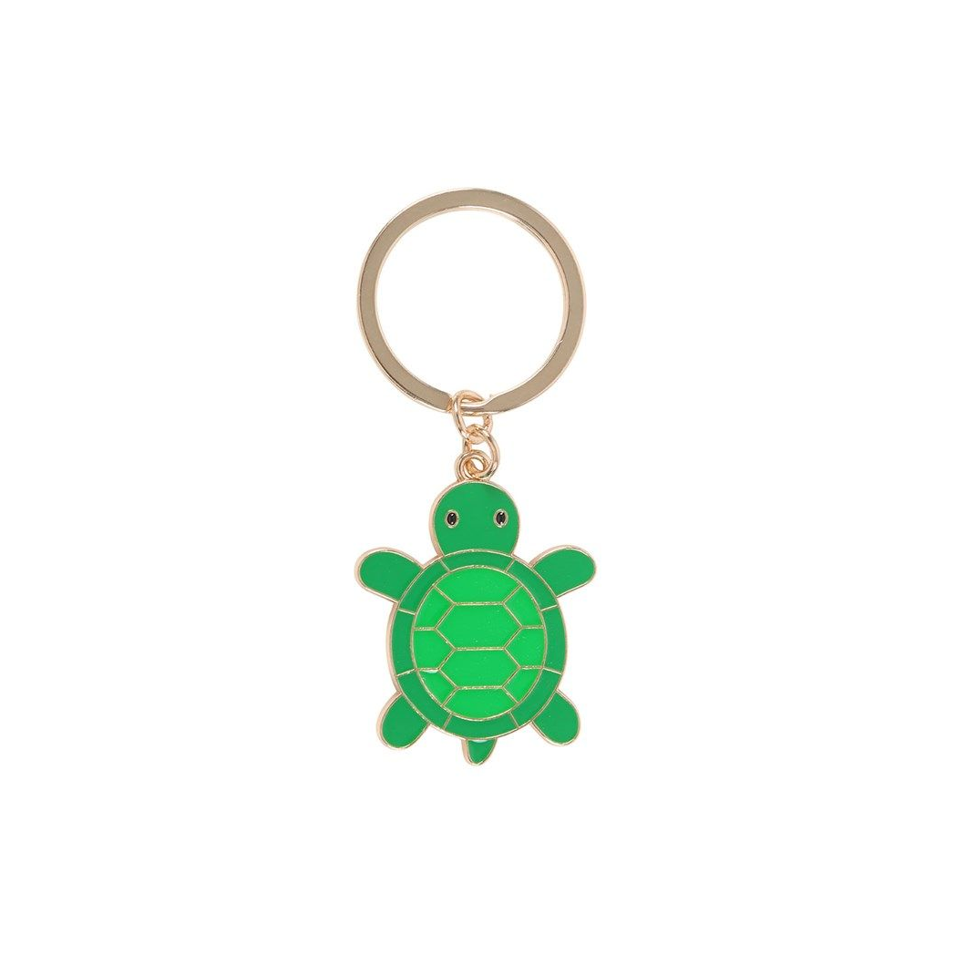 Moving Forward Turtle Enamel Keyring