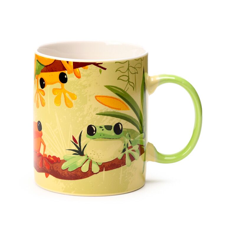 Porcelain Tropical Frogs Mug 300ml – Microwave & Dishwasher Safe
