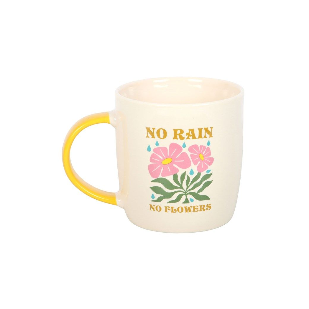 No Rain, No Flowers Ceramic Mug 370ml