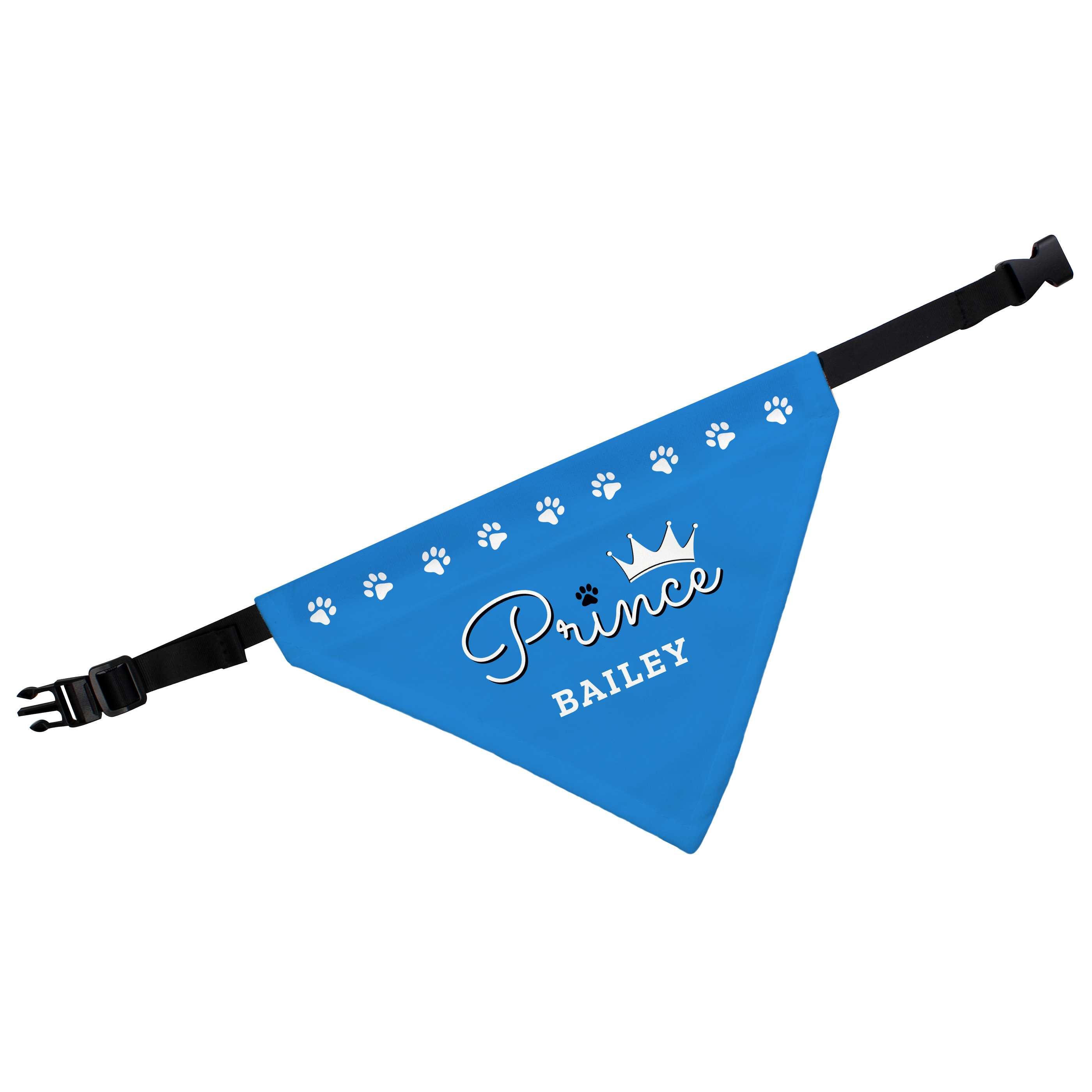 Personalised Prince Dog Bandana Small Medium Dogs