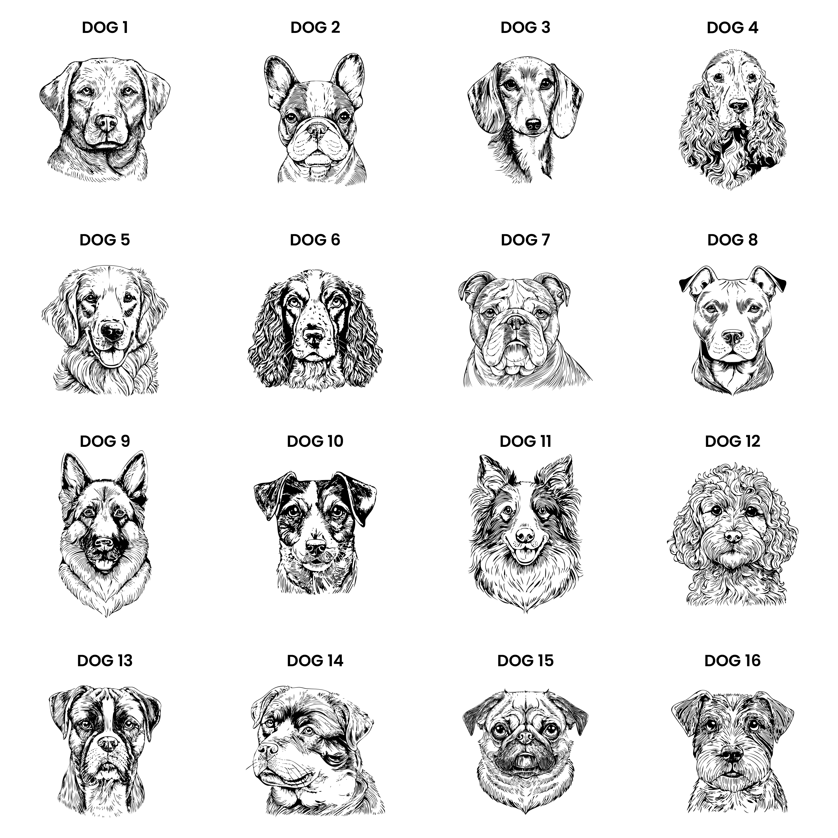 Personalised Dog Breed Cushion with Name Reserved For Design