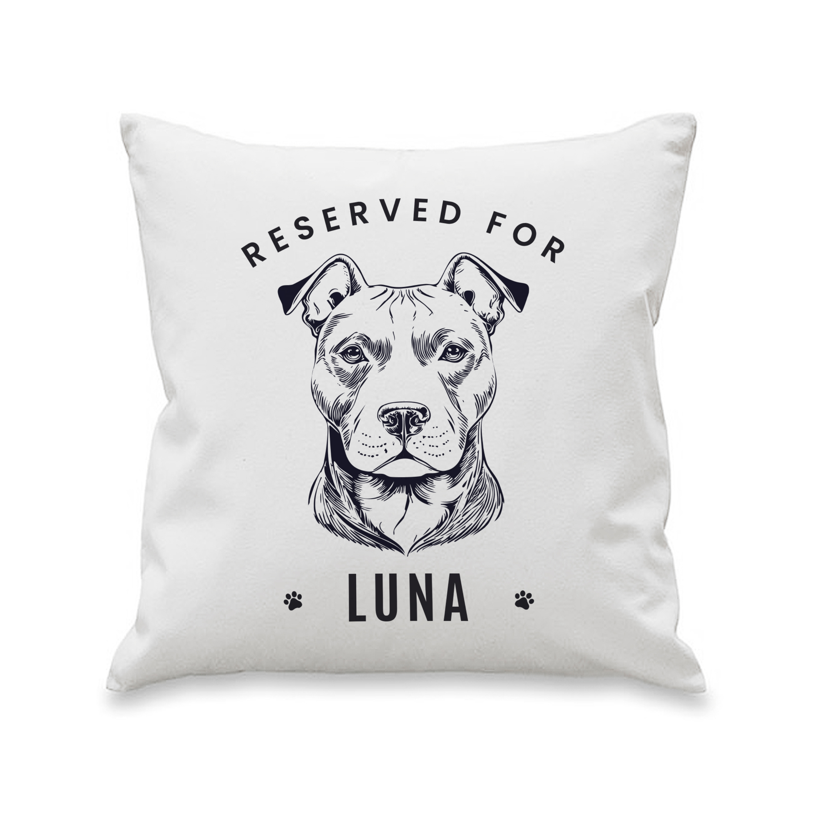 Personalised Dog Breed Cushion with Name Reserved For Design