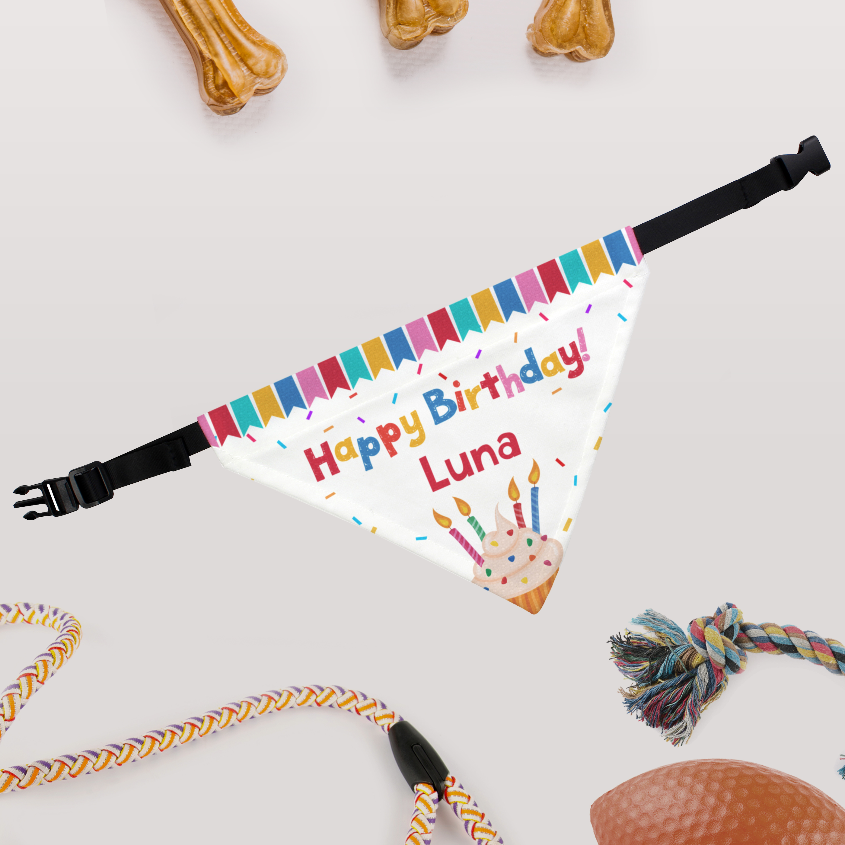 Personalised Dog Birthday Bandana