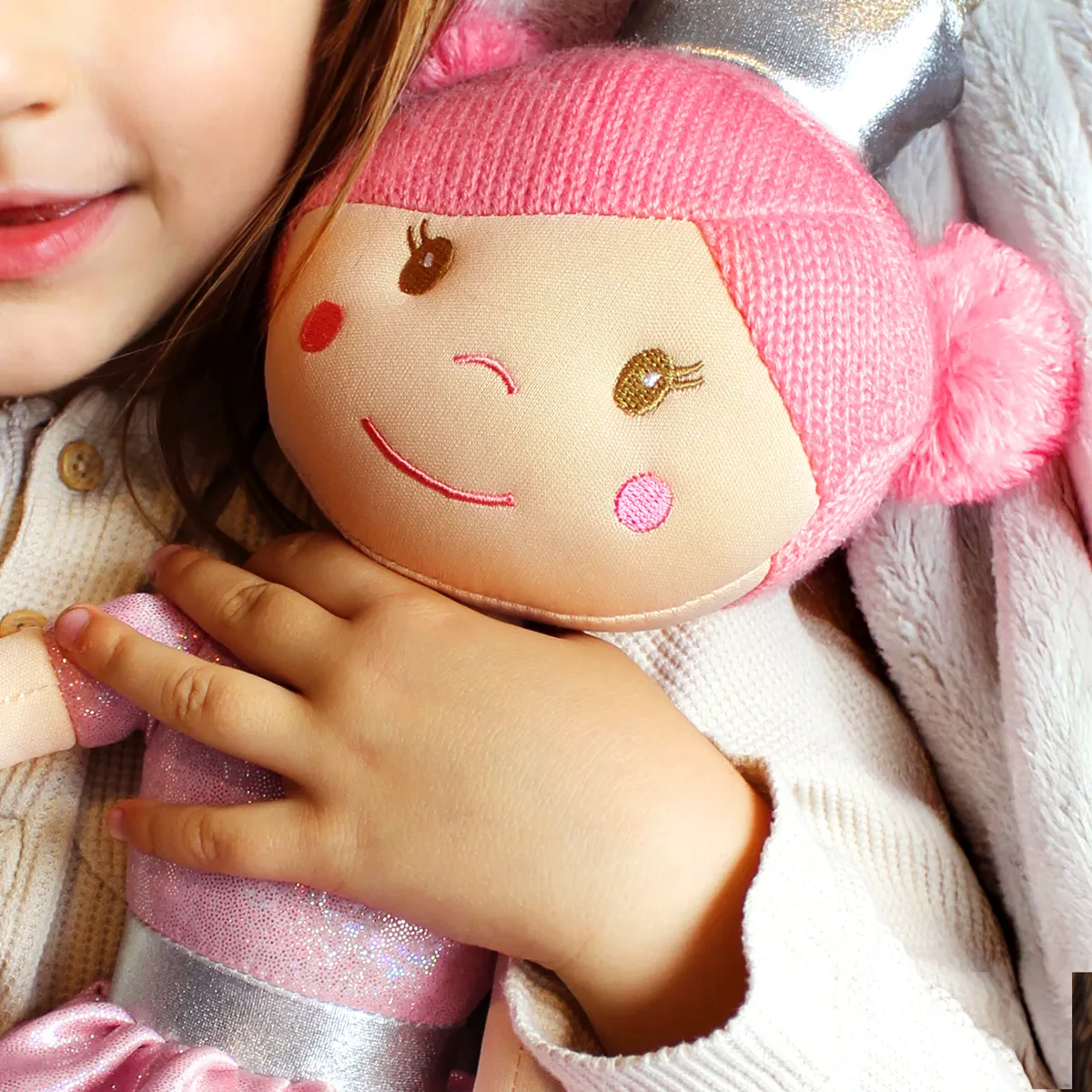 Personalised Princess Rag Doll with Name Ballerina Soft Toy Gift