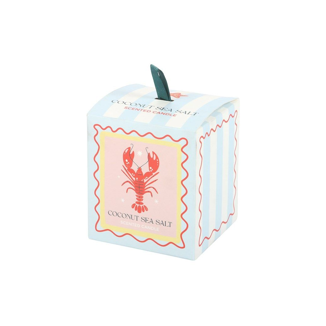 Pastel Lobster Coconut and Sea Salt Scented Candle