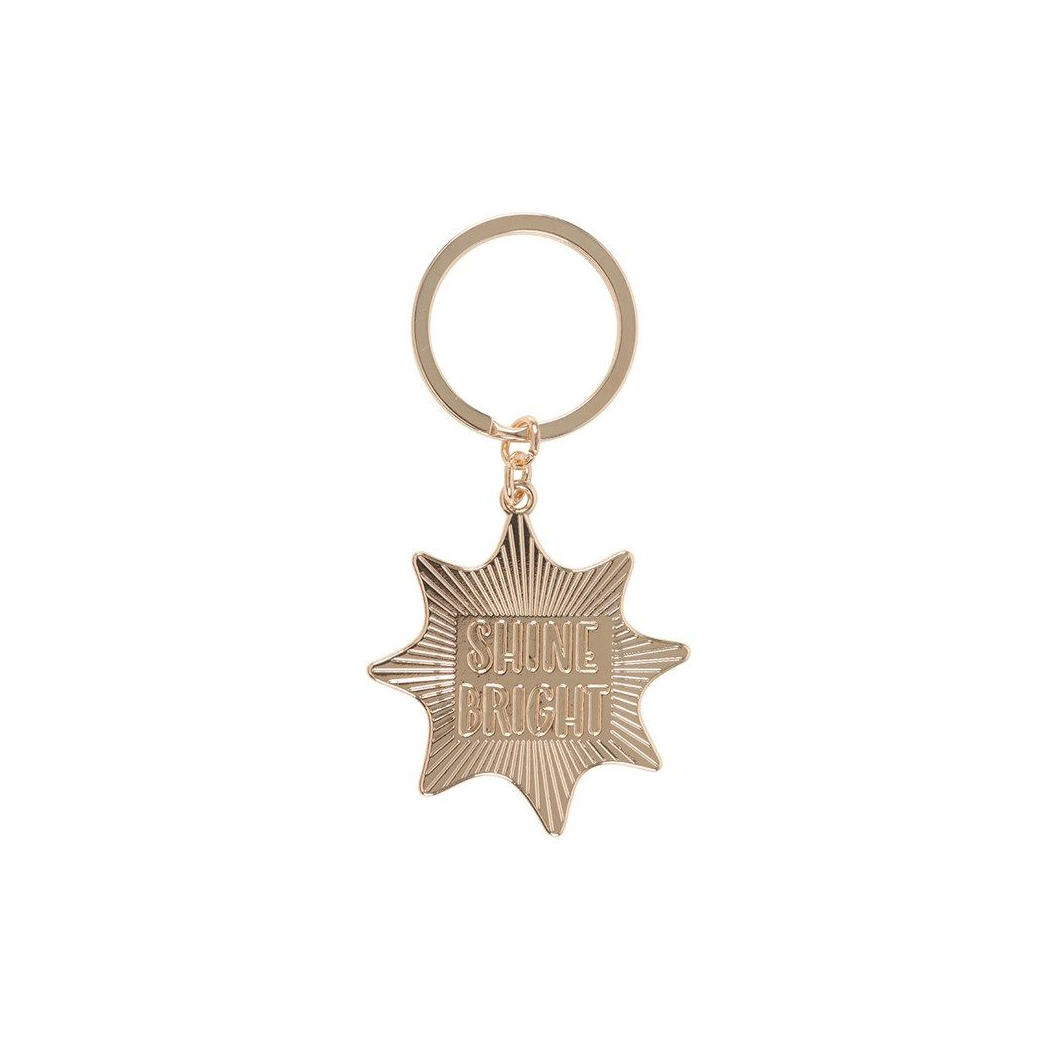 Shine Bright Sun Enamel Keyring