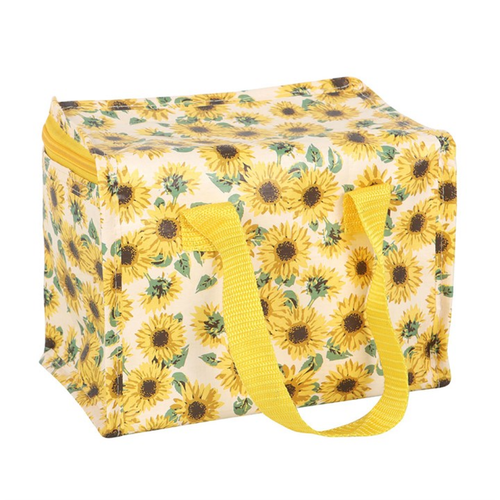 Sunflower Print Insulated Lunch Bag